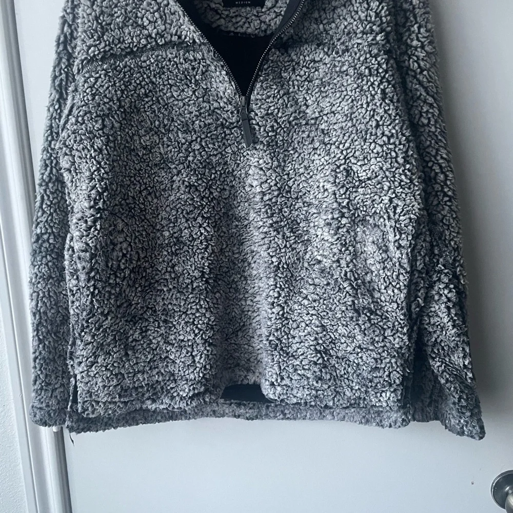 Elodie Charcoal Teddy Jacket - Picture 6 of 8